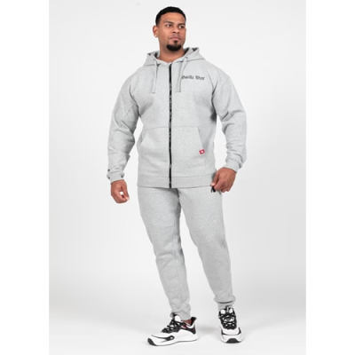Utah Zipped Hoodie - Light Gray Melange 3