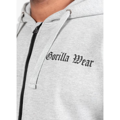 Utah Zipped Hoodie - Light Gray Melange 5