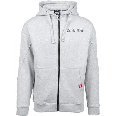 Utah Zipped Hoodie - Light Gray Melange 6