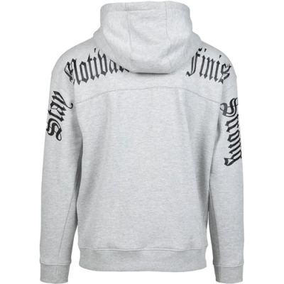 Utah Zipped Hoodie - Light Gray Melange 7