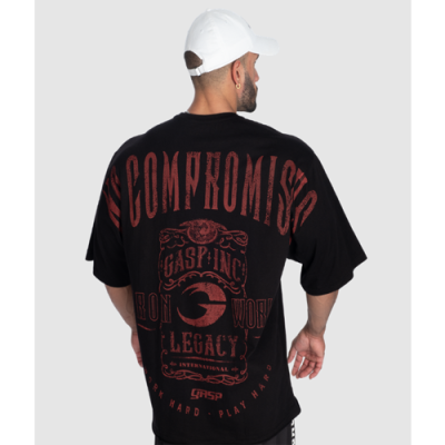 NC Iron Tee BLACK RED 1