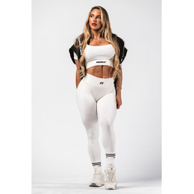 WHITE LEGGING MUSCLE FORCE 6