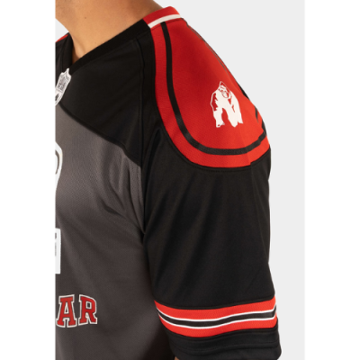 Tyler Football Jersey - ZwartRood GORILLA 4
