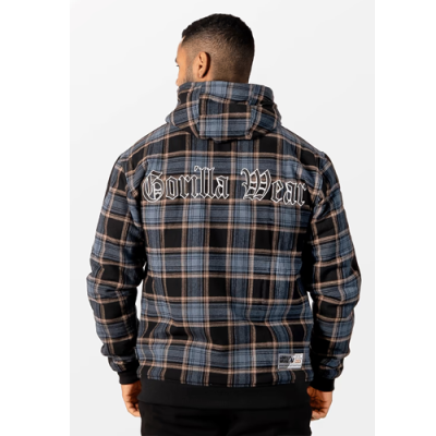 Kenton Zipped Jacket - Black Blue 2
