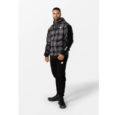 Kenton Zipped Jacket - Black Blue 3