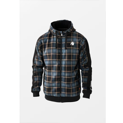 Kenton Zipped Jacket - Black Blue 7