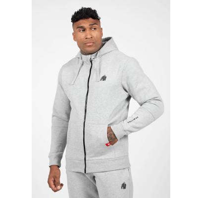 Leon Zipped Hoodie - Gray 1