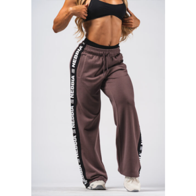 Straight Leg Sweatpants URBAN 490 DARK BROWN 1