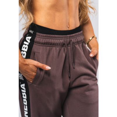 Straight Leg Sweatpants URBAN 490 DARK BROWN 5