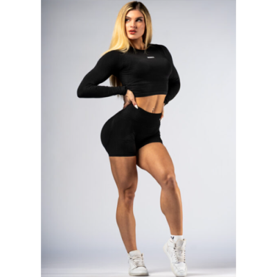 Black push-up short leggings with high waist POWER 893 6