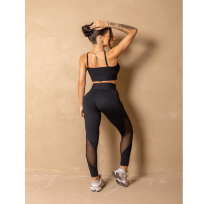 Fitness In Motion Legging Black with tulle 3