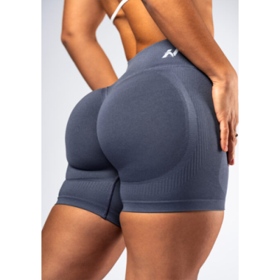 Grey push-up short leggings with high waist POWER 893 1