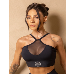Top Fitness In Motion Black with tulle - S