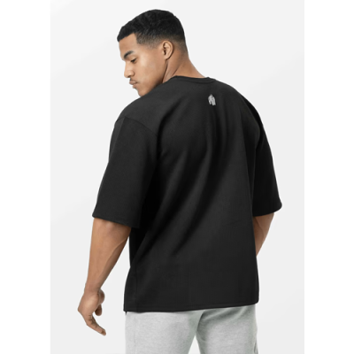 Idaho Oversized Waffle T-Shirt - Black 2