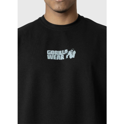 Idaho Oversized Waffle T-Shirt - Black 4