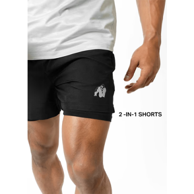 Lowell 2-In-1 Shorts - Black 4