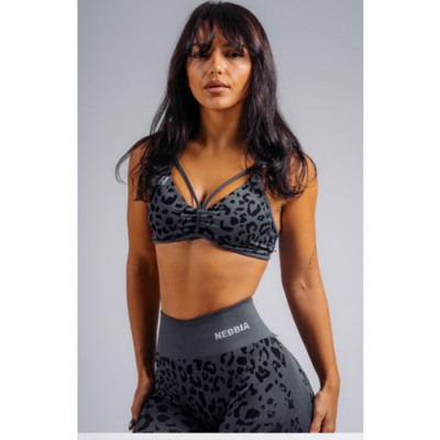 Medium Support Leopard Sports Bra PRIMAL 854 Black Leopard 1