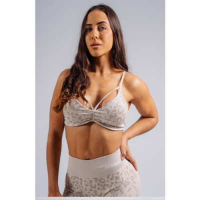 Medium Support Leopard Sports Bra PRIMAL 854 Cream Leopard 1