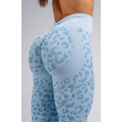 Push-Up Compression Leopard Leggings PRIMAL 849 BLUE LEOPARD 2