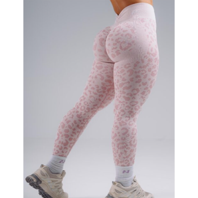 Push-Up Compression Leopard Leggings PRIMAL 849 PINK LEOPARD 1