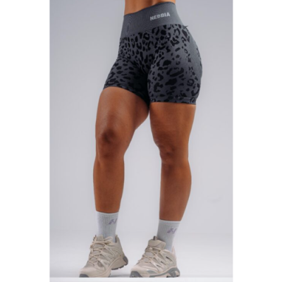 Push-Up Compression Leopard Shorts PRIMAL 856 Black leopard 3