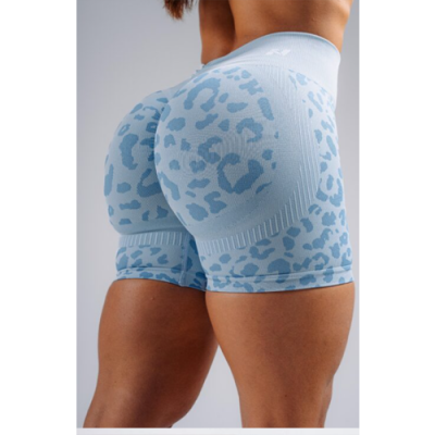 Push-Up Compression Leopard Shorts PRIMAL 856 Blue Leopard 1
