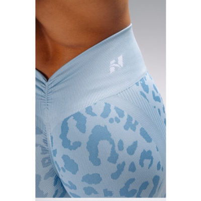 Push-Up Compression Leopard Shorts PRIMAL 856 Blue Leopard 5