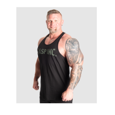 Gasp Essential T-Back BLACK GREEN 2