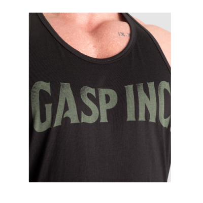 Gasp Essential T-Back BLACK GREEN 4