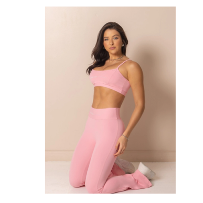 Outsider Pink Fitness Top with Thin Straps 2