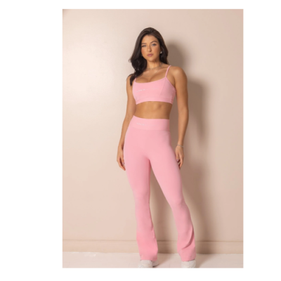 Outsider Pink Fitness Top with Thin Straps 4