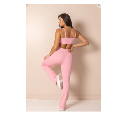 Pants Fitness Outsider Flare Pink 4