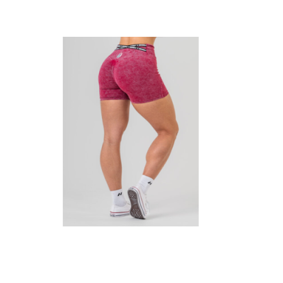 Washed High Waisted Leggings Shorts HERITAGE Red 780 5